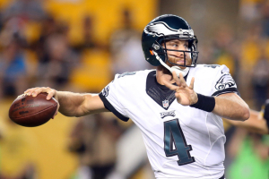 Philadelphia Eagles quarterback McLeod Bethel-Thompson (4) passes the ball against the Pittsburgh Steelers during the fourth quarter at Heinz Field. The Eagles won 17-0.  <br/>Charles LeClaire-USA TODAY Sports