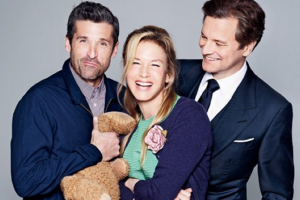 Patrick Dempsey, Renee Zellweger and Colin Firth for 'Bridget Jones's Baby' <br/>Photo: Entertainment Weekly / Instagram