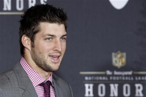 Tim Tebow will be running bases rather than throwing touchdowns after signing with the New York Mets on Sept. 8, 2016. <br/>Reuters 