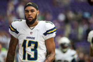 San Diego Chargers wide receiver Keenan Allen (13) looks on prior to a preseason game against the Minnesota Vikings at U.S. Bank Stadium.  <br/>Brace Hemmelgarn-USA TODAY Sports