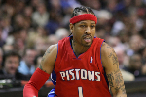 Allen Iverson with the Detroit Pistons <br/>Flickr/Keith Allison