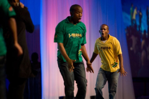 The Ithemba Youth for Christ dance group of South Africa performs at the Lausanne III conference on Friday, Oct. 22, 2010, in Cape Town, South Africa. <br/>The Christian Post/Hudson Tsuei