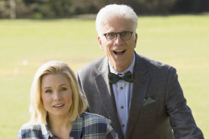 Kristen Bell and Ted Danson on 