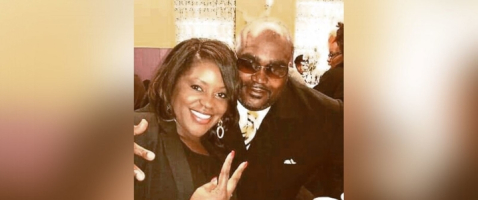 The late Terence Crutcher, 40 (R), and his twin sister Dr. Tiffany Crutcher (L). <br/>Courtesy of Crutcher Family