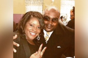 The late Terence Crutcher, 40 (R), and his twin sister Dr. Tiffany Crutcher (L). <br/>Courtesy of Crutcher Family