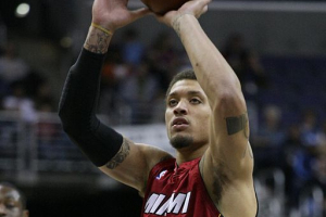 Michael Beasley with the Miami Heat. <br/>Wikimedia Commons/Keith Allison