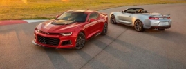 2017 Chevrolet Camaro and its soft-top version. 