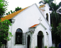 Photo showing Christian church building in a Philippine province. <br/>Wikimedia Commons