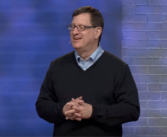 Christian apologist Lee Strobel preaching about how Jesus brings clarity to your questions. <br/>YouTube/Saddleback Church