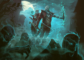 Could this piece of leaked art point to a Necromancer return in Diablo 3? <br/>John Mueller