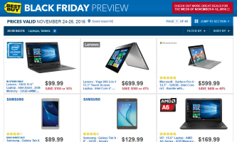 Laptops, smartphones and tablets on the cheap this Black Friday 2016 from Best Buy. <br/>Best Buy