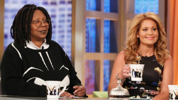 Whoopi Goldberg, left, and Candace Cameron Bure appear on 