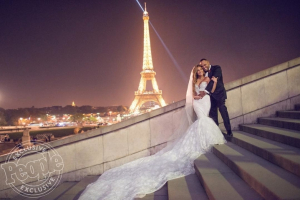 Both Israel Houghton and Adrienne Bailon shared photos of their special day on their personal social media accounts along with the hashtag #HappilyEverHouston.<br />
<br />
<br />
 <br/>People Magazine