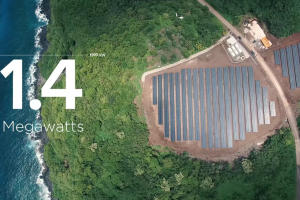 The island of Ta'u now running 100% on solar energy.  <br/>Elektrek.