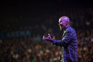 Bestselling author and pastor Francis Chan talks about the persecuted Christians he met in Asia and calls on student to live a life worthy of the gospel based on Philippians 1:27 at the Passion Conference on Sunday, Jan. 2, 2011, in Atlanta, Georgia. <br/>Passion Conference