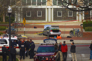Investigators are exploring the possibility that an attack at Ohio State University that injured 11 may have been linked to terrorism.  <br/>