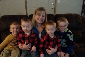 Sharon McGregor with her four boys. <br/>Go Fund Me Page