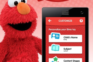 Elmo can even 'remember' a child's name.  <br/>Google Play. 