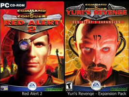 CD versions of Command & Conquer: Red Alert 2.  <br/>Keyables. 
