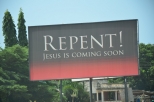 "Jesus is Coming" Sign