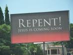 "Jesus is Coming" Sign