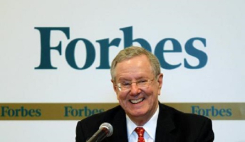 Forbes Media Chairman and Editor-in-Chief Steve Forbes smiles as he speaks during a news conference before the Forbes Global CEO Conference in Kuala Lumpur September 12, 2011. <br />
<br />
 <br/>Reuters/Bazuki Muhammad
