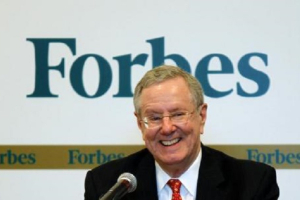 Forbes Media Chairman and Editor-in-Chief Steve Forbes smiles as he speaks during a news conference before the Forbes Global CEO Conference in Kuala Lumpur September 12, 2011. <br />
<br />
 <br/>Reuters/Bazuki Muhammad