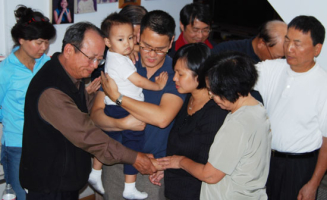 Blessing for couple leaving for mission <br/>Home Church 
