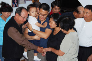 Blessing for couple leaving for mission <br/>Home Church 