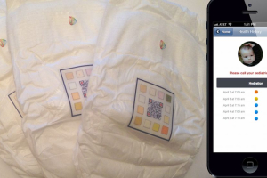 Smart Diapers collect medical information about a child's urine. <br/>Pixie Scientific. 