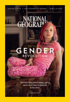 Avery Jackson, a transgender child, will be featured on the cover of National Geographic next month. <br/>Twitter/National Geographic