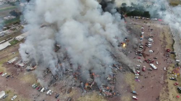 31 are confirmed in the Mexico explosions which happened in a fireworks market.  <br/>Twitter