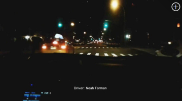 An image from Noah Forman's potential world record in cruising green traffic lights -- all 240 of them in a row. <br/>Vimeo