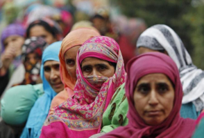 Voters, such as the ones lined up to cast their votes outside a polling station at Lar, east of Srinagar, in India were informed on Jan. 2, 2017, by Supreme Court officials that the use of religion and caste to dictate future political campaigns was now banned. India is officially a secular country.  <br/>Reuters 