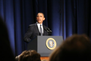 President Barack Obama shared personal stories about his faith and prayer life at the 59th National Prayer Breakfast on Thursday, Feb. 3, 2011, in Washington, D.C. <br/>The Christian Post