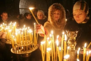 Orthodox Christians In Ukraine Celebrating Christmas In Church On Jan 7. <br/>