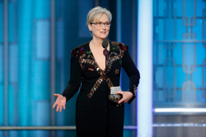 Meryl Streep, accepting her lifetime achievement award.  <br/>Paul Drinkwater/NBC