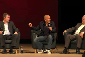 Francis Chan speaks during a panel discussion at the conclusion of the Desiring God pastors conference in Minneapolis on Wednesday, Feb. 2, 2011. <br/>Desiring God via The Christian Post