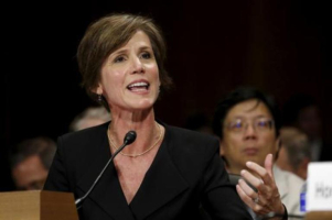 President Donald Trump fired acting Attorney General Sally Yates after she ordered Justice Department lawyers to not defend Trump’s executive order banning new arrivals to the U.S. from seven Muslim-majority countries. <br/>Reuters / Kevin Lamarque
