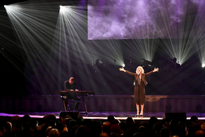 Natalie Grant performs at the Super Bowl Gospel Celebration at Lakewood Church in Houston, Texas <br/>Getty Images