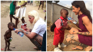 The Danish aid worker who saved a starving Nigerian boy from certain death after his family disowned him for being a witch has shared a photo revealing his miraculous recovery just one year later.. One year later, Hope is happy and healthy <br/>Facebook