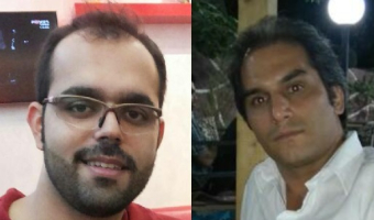 Amin Afshar Naderi, left, and Hadi Asgari began their hunger strike on 5 February. <br/>World Watch Monitor