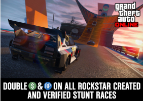 This free update will see the introduction of 15 new stunt races, double the GTA$ as well as discounts for in-game items. <br/>Rockstar Games