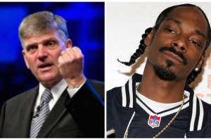 Franklin Graham took on rapper Snoop Dogg in a recent Facebook post <br/>AP Photo/Getty Images