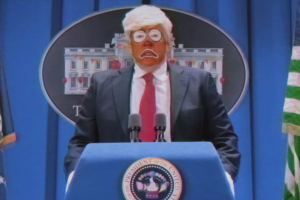 President Donald Trump is portrayed as an orange clown in Snoop Dogg's new music video <br/>YouTube