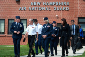 The Freedom from Religion Foundation sent a letter to Pease Air National Guard Base ordering them to cease all prayers. <br/>AP Photo
