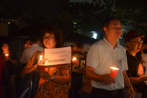 About 300 people gathered for a candlelight vigil for the missing Malaysian Pastor Raymond Koh on Sunday, March 5th, in four different locations around Malaysia. <br/>Open Doors USA