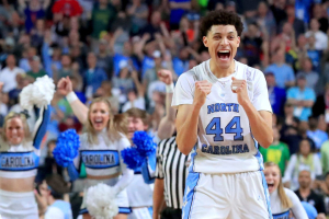 North Carolina Tar Heels will enter Monday's 2017 NCAA national championship game as a two-point favorite over fellow No.1 Gonzaga. Ronald Martinez via Getty Images <br/>