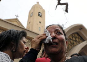 Bomb attacks on two Coptic churches holding Palm Sunday services in Egypt today killed at least 44 people and injured more than 100 others, according to reports.<br />
  <br/>Reuters
