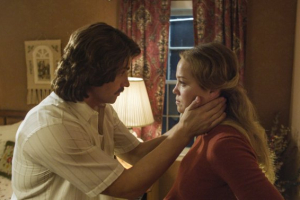 Mike Vogel and Erika Christensen star as Lee and Leslie Strobel in the new faith-based film 